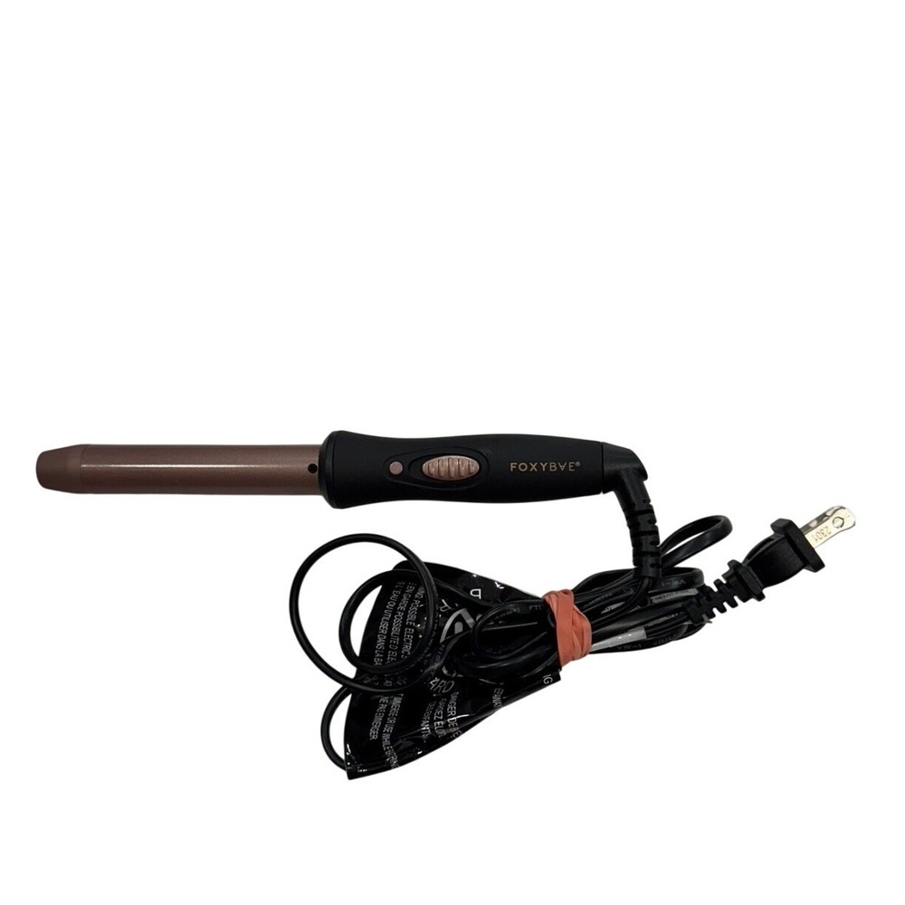 FoxyBae‎ 1 Inch Curling Wand Black Rose Gold Hair Curler Iron 25mm